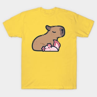 Capybara & Axolotl Friends T-Shirt